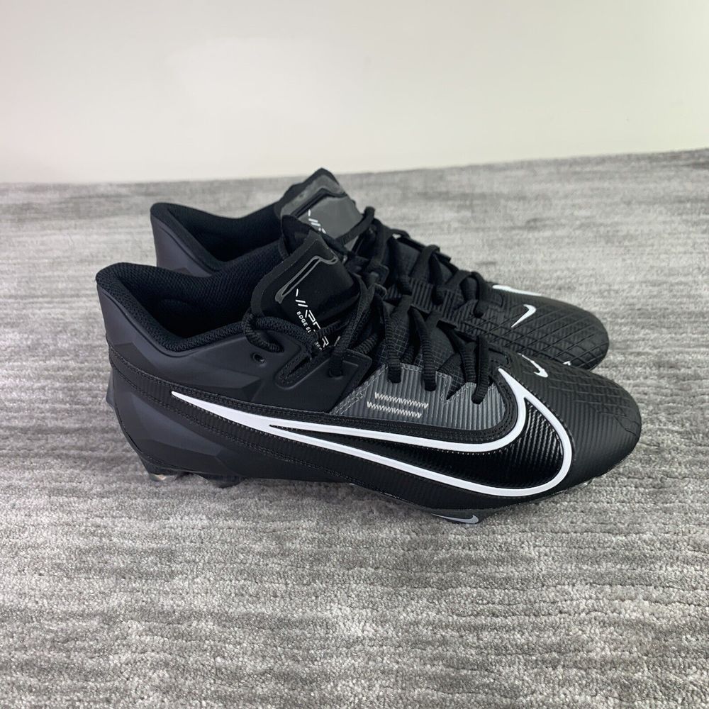 Nike Vapor Edge Elite 360 2 Football Cleats Black Mens Sjze 11 White DA5457-010